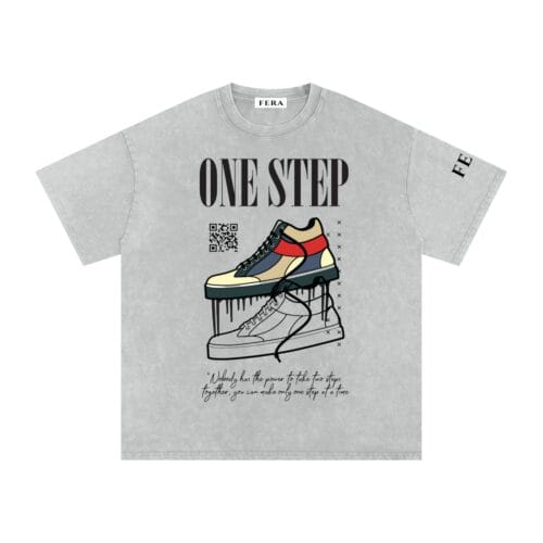 Oversized Cotton ONE STOP T-Shirt